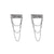Shimmer and Shine Oversized Rhinestone Dollar Money Sign Drop Earrings