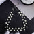 Lustrous Asymmetric Rhinestone and Pearl Choker Necklaces