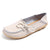 Simple Bow Soft Leather Slip-On Moccasin Boat Shoes