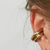 Simple Vintage Round Ear Cartilage Cuff Earrings