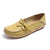 Smooth Leather Simple Bow Moccasin Flat Shoes