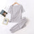 Smooth and Comfy Star-shaped Print Long Sleeve Pajamas Set