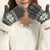 Snowflake Thick Cashmere Two-layered Winter Gloves