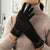 Snug Fit Warm Winter Gloves with Chic Bow Decor