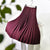 Solid Color Elastic High Waist Pleated A-Line Maxi Skirts
