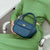 Solid-Colored Hand Carry Soft Vegan Leather Cross-body Shoulder Bags