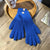 Solid-Colored Soft and Warm Knitted Winter Gloves