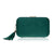 Solid-Colored Velvet Tassel Coin Purse Wallets with Metal Chain Strap