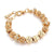 Sophisticated Gold Studded Heart Charm Bracelets