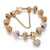 Sophisticated Gold Studded Heart Charm Bracelets