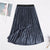 Sophisticated Long Velvet High Waist Skirt