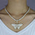 Sparkling Iced Out Chain With Butterfly Pendant Necklace