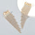 Sparkling Rhinestone Encrusted Long Tassel Dangle Earrings