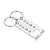 Special Date and Name Initial Personalized Keychain