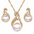 Splendid Pearl and Rhinestone Embellished Jewelry Set