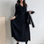 Spring Fashion Classic V-Neck Pleated A-Line Sleeve Belted Dress