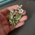 Spring Leaves and Greens Botanical Brooch Pin Collection