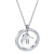 Stainless Steel Letter Initial Personalized Heart Pendant Necklace