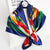 Striking Deluxe Tropical Print Silk Neck Scarfs