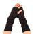 Striped Pattern Fingerless Long Stretchy Elbow Warmer Gloves