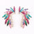 Stunning Colorful Winged Rhinestone Earring