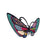 Stunning Multi-color Enamel Butterfly Brooch Pins