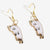 Cute and Sassy Cartoon Animal Cat Dangling Earrings