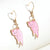 Cute and Sassy Cartoon Animal Cat Dangling Earrings