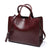 Stylish Faux Leather Spacious Tote Shoulder Bag