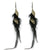 Stylish Long Feather Drop Earrings