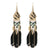 Stylish Long Feather Drop Earrings