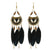 Stylish Long Feather Drop Earrings