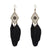 Stylish Long Feather Drop Earrings