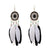 Stylish Long Feather Drop Earrings