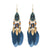 Stylish Long Feather Drop Earrings