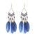 Stylish Long Feather Drop Earrings