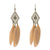 Stylish Long Feather Drop Earrings