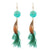 Stylish Long Feather Drop Earrings