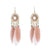 Stylish Long Feather Drop Earrings