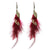 Stylish Long Feather Drop Earrings