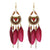 Stylish Long Feather Drop Earrings