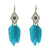 Stylish Long Feather Drop Earrings