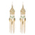 Stylish Long Feather Drop Earrings