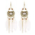 Stylish Long Feather Drop Earrings