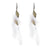 Stylish Long Feather Drop Earrings