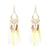 Stylish Long Feather Drop Earrings