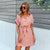 Summer Casual Polka Dot Print Short Sleeve High Waist Mini Dresses