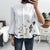 Summer Fashion 3/4 Sleeve Embroidery Casual Blouse