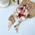 Summer Fashion Floral Print Bowknot Silk Scrunchy Elastic Hair Ties