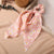Summer Fashion Floral Print Bowknot Silk Scrunchy Elastic Hair Ties